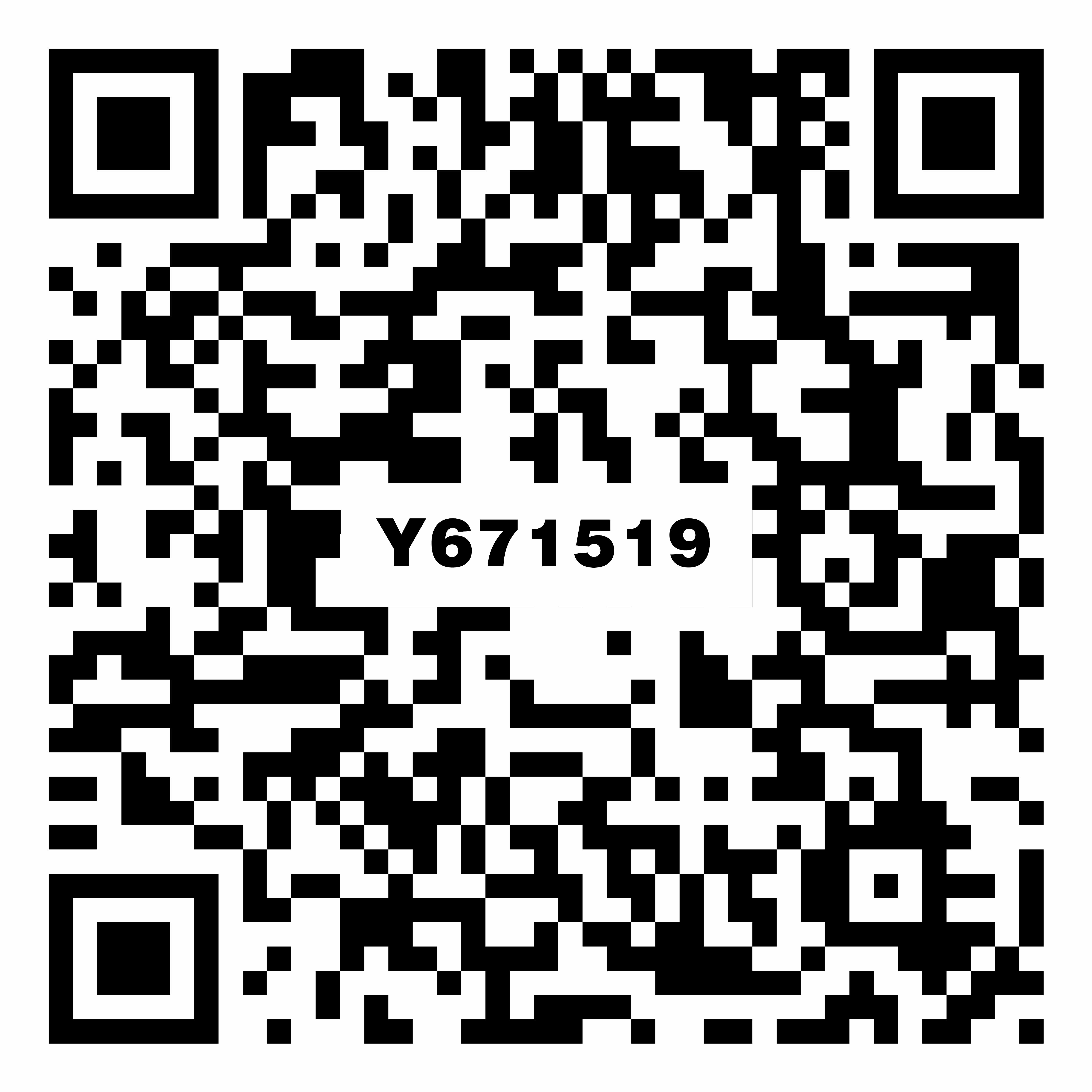 Y671519奶白二维码