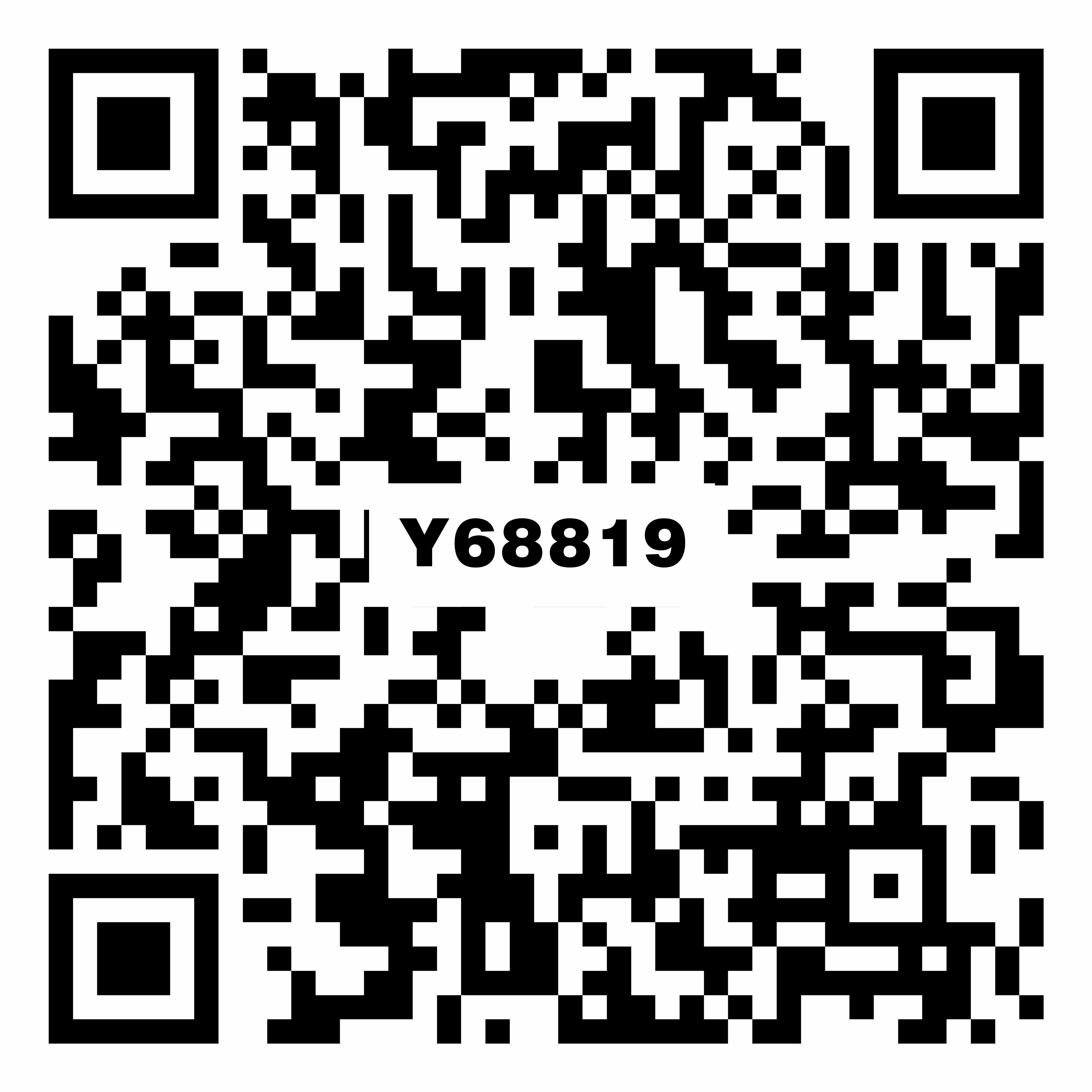 Y68819奶白二维码